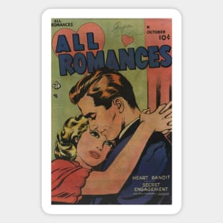 All Romances Classic Comic Book Cover Sticker